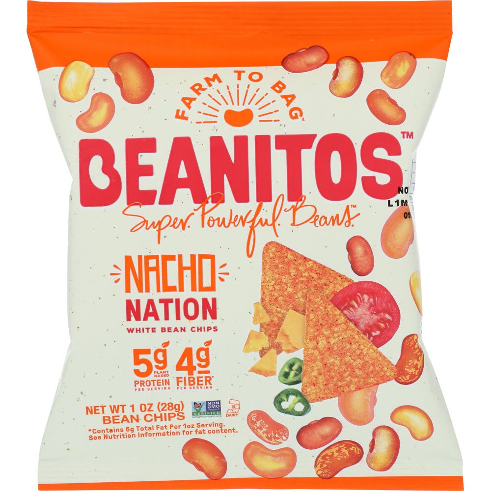 BEANITOS: Nacho Cheese White Bean Chips, 1.2 oz - #tag1# - #tag2#
