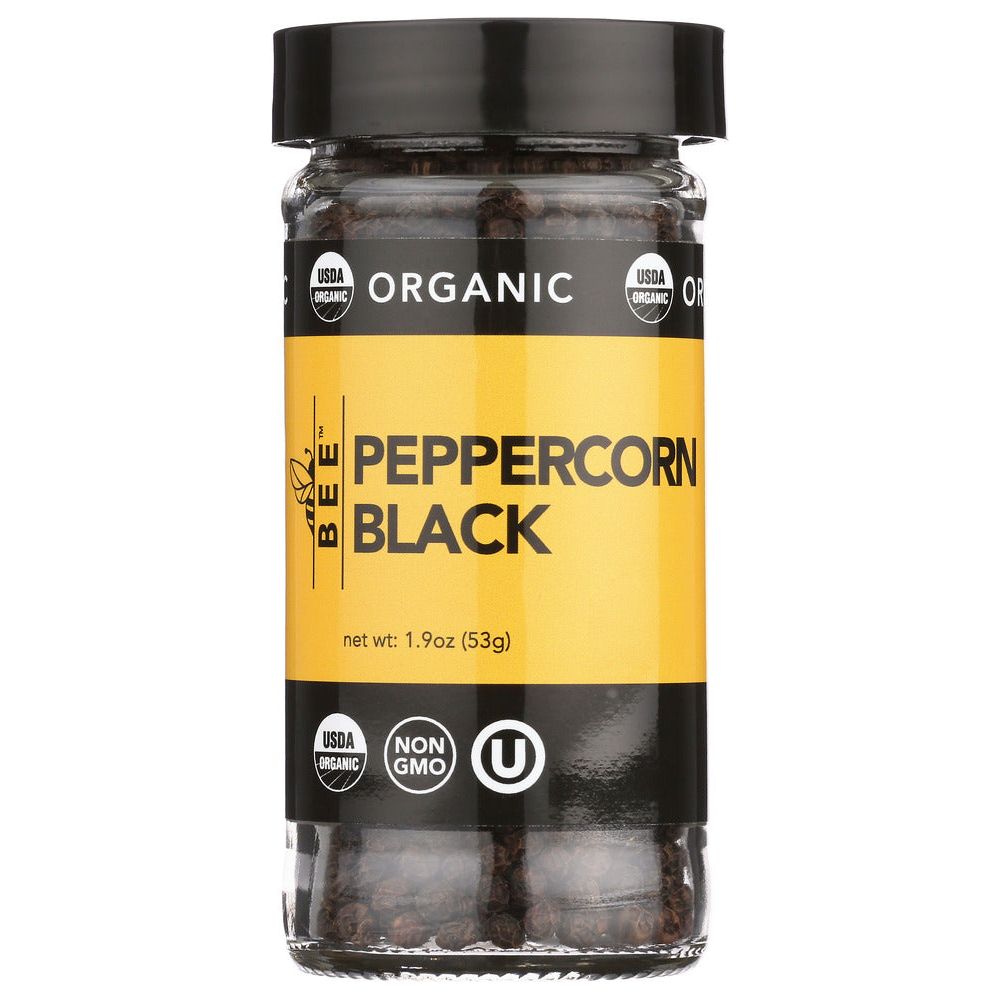 BEE SPICES: Spices Pepprcrn Blk Org, 1.9 oz - #tag1# - #tag2#