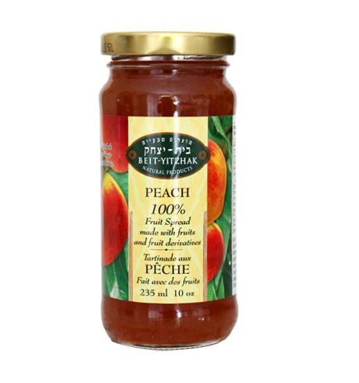 BEIT YITZHAK: 100 Percent Fruit Spread Peach, 10 oz - #tag1# - #tag2#