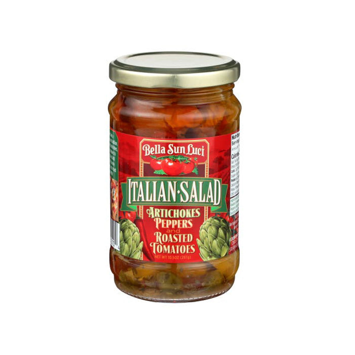 BELLA SUN LUCI: Artichokes Peppers Tomatos Italian Salad, 10.5 oz - #tag1# - #tag2#