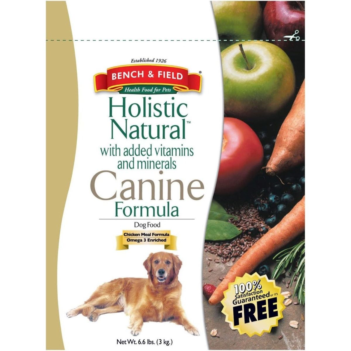 BENCH & FIELD: Holistic Natural Canine Formula Dog Food, 6.6 lb - #tag1# - #tag2#