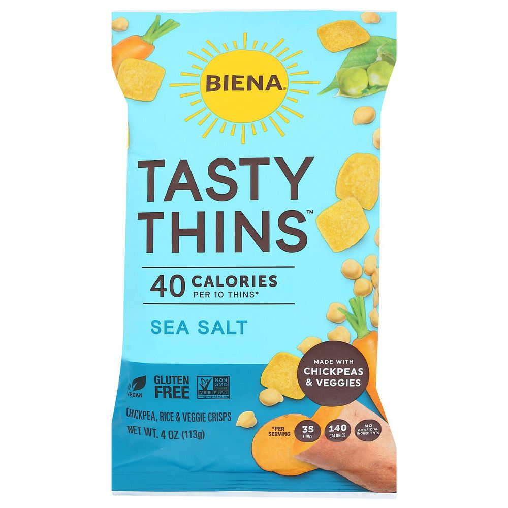 BIENA: Crisps Tasty Thins Sea Sl, 4 OZ - #tag1# - #tag2#