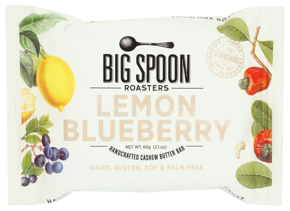 BIG SPOON ROASTERS: Lemon Blueberry Cashew Butter Bar, 60 gm - #tag1# - #tag2#