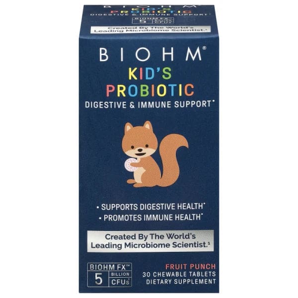 BIOHM: Kids Probiotic Chew 5B, 30 TB - #tag1# - #tag2#