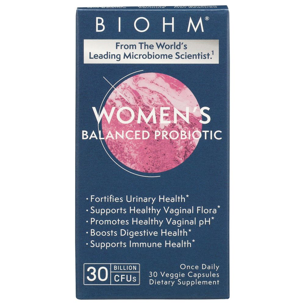 BIOHM: Womens Balanced Probiotic Supplement, 30 vc - #tag1# - #tag2#