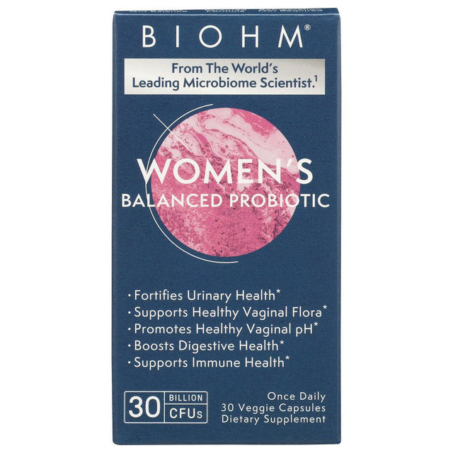 BIOHM: Womens Balanced Probiotic Supplement, 30 vc - #tag1# - #tag2#