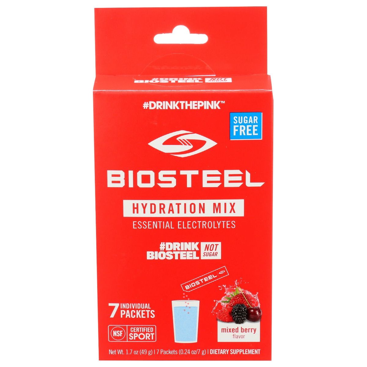 BIOSTEEL: Hydration Mix Mixed Berry, 7 un - #tag1# - #tag2#