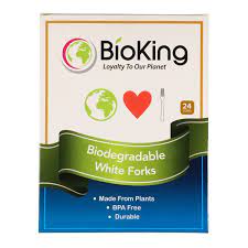 BIO KING: Forks Plant Based White, 24 pc - #tag1# - #tag2#