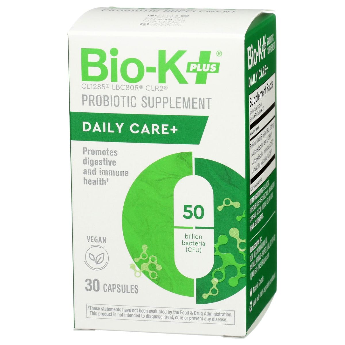 BIO K: Probiotic Daily 50Bil, 30 CP - #tag1# - #tag2#