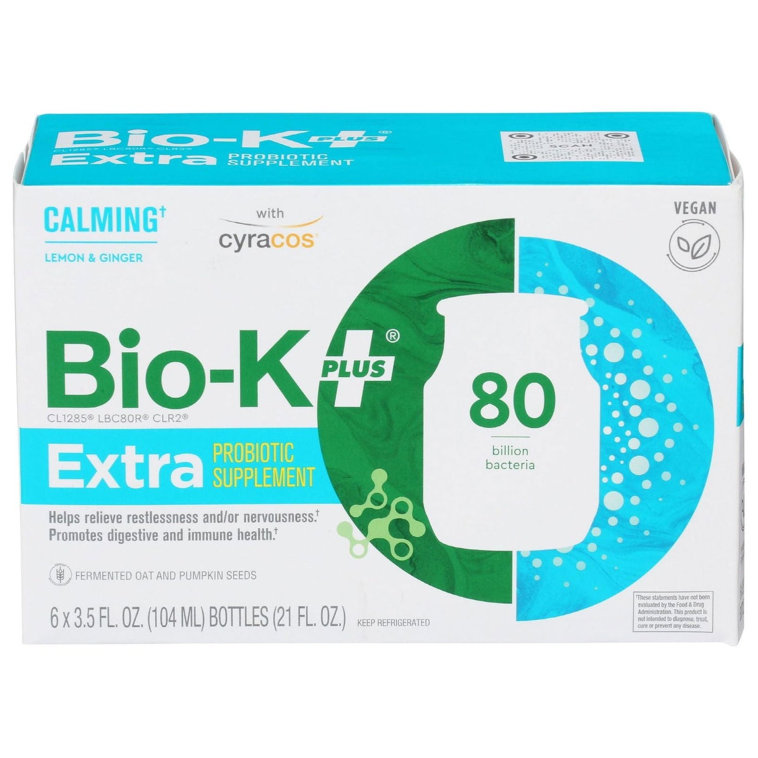 BIO K: Shot Calm Lemon Gingr 6Pk, 21 fo - #tag1# - #tag2#