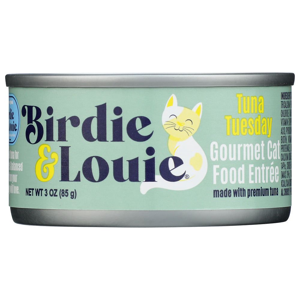 BIRDIE & LOUIE: Tuna Tuesday Wet Cat Food Gourmet Entrees, 3 oz - #tag1# - #tag2#