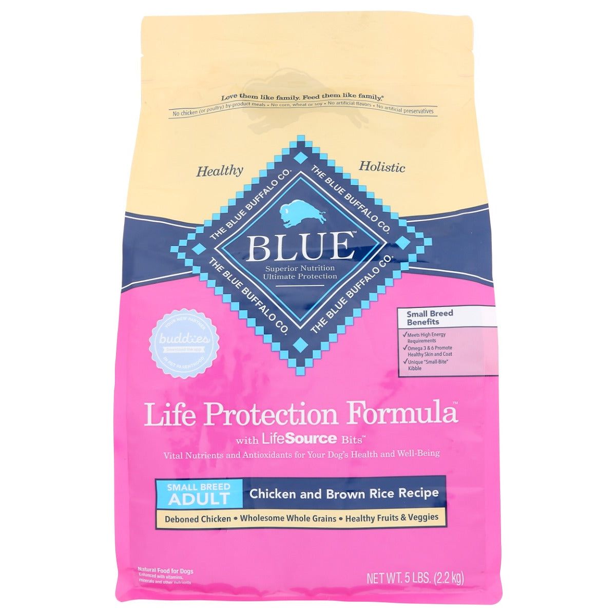 BLUE BUFFALO: Food Dog Adlt Chkn Sm Brd, 5 LB - #tag1# - #tag2#