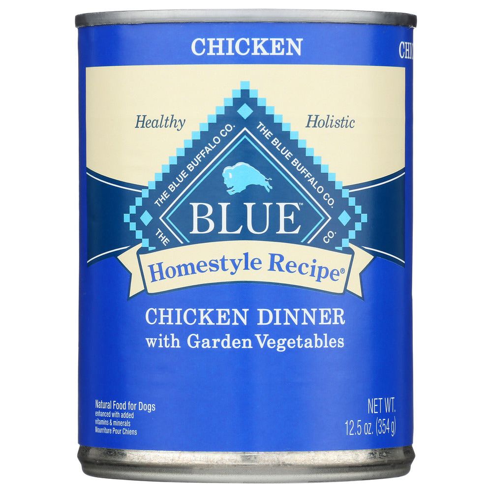 BLUE BUFFALO: Homestyle Recipe Adult Dog Food Chicken Dinner with Garden Vegetables, 12.50 oz - #tag1# - #tag2#