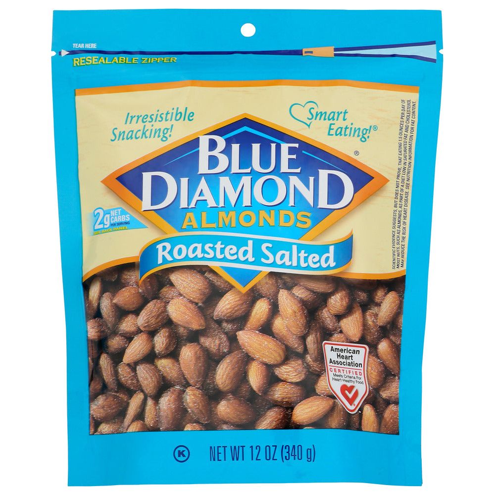 BLUE DIAMOND: Roasted Salted Almonds, 12 oz - #tag1# - #tag2#
