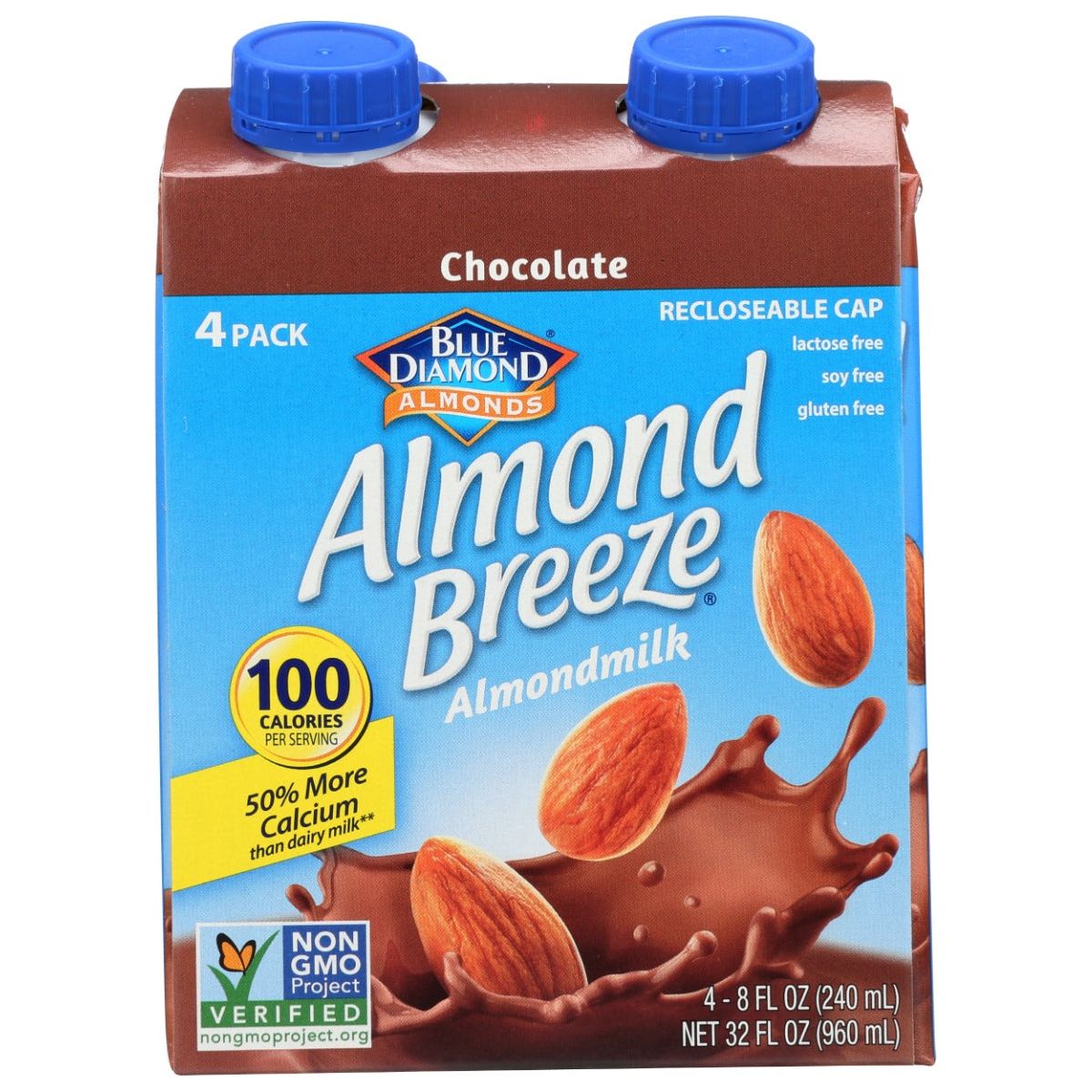 BLUE DIAMOND: Shelf Stable Chocolate Almondmilk 4Pk, 32 fo - #tag1# - #tag2#