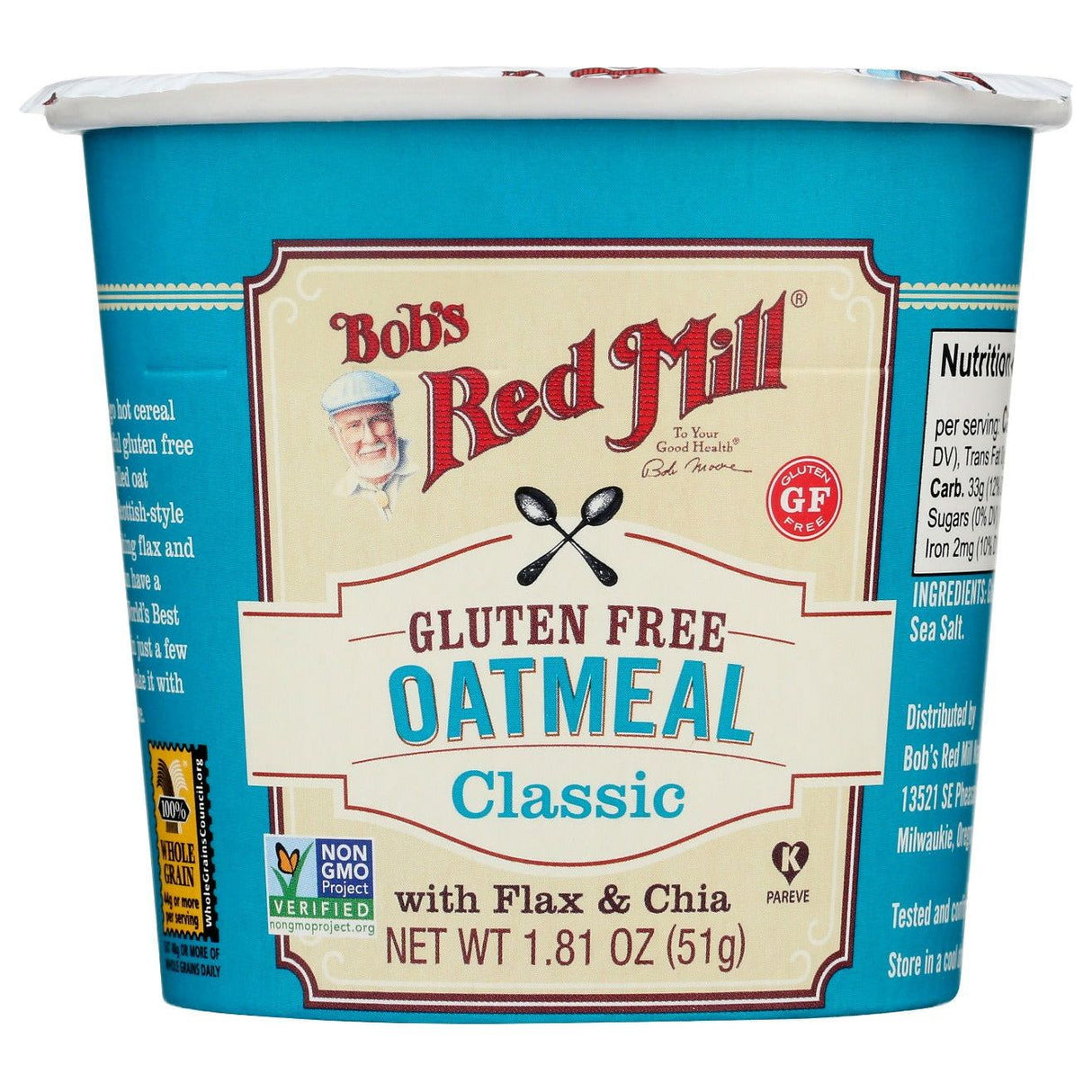 BOBS RED MILL: Gluten Free Oatmeal Cup Classic, 1.81 oz - Sunshine Co Op. - #tag1# - #tag2# - #tag3# - #tag4#