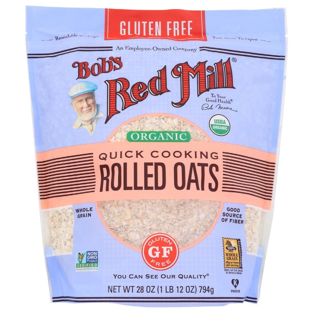 BOBS RED MILL: Gluten Free Organic Quick Cooking Rolled Oats, 28 oz - Sunshine Co Op. - #tag1# - #tag2# - #tag3# - #tag4#
