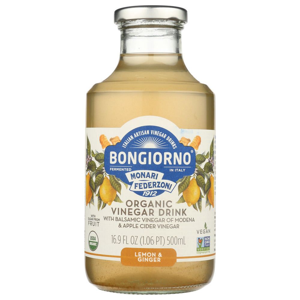 BONGIORNO: Organic Vinegar Drink Lemon and Ginger, 16.9 fo - #tag1# - #tag2#