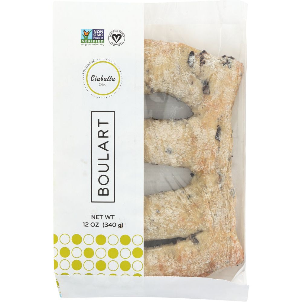 BOULART: Wrapped Olive Fougasse, 12 oz - #tag1# - #tag2#