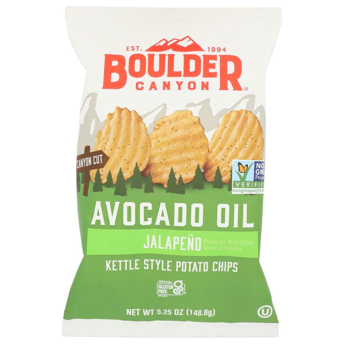 BOULDER CANYON: Jalapeno Avocado Oil Chip, 5.25 oz - Sunshine Co Op. - #tag1# - #tag2# - #tag3# - #tag4#