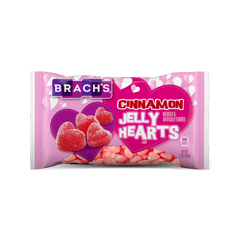 BRACHS: Cinnamon Jelly Hearts, 12 oz - #tag1# - #tag2#