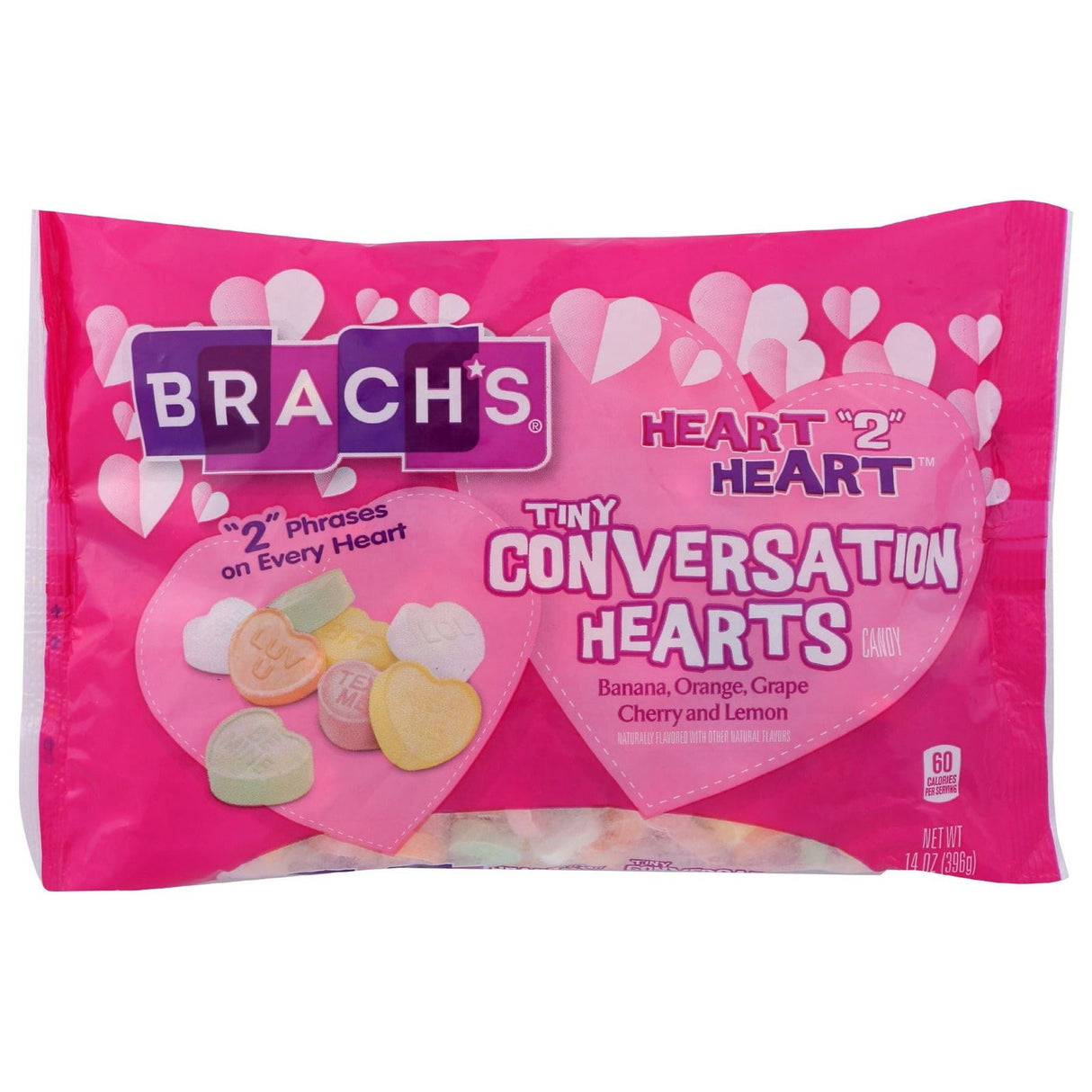 BRACHS: Tiny Conversation Hearts Candy, 14 oz - #tag1# - #tag2#