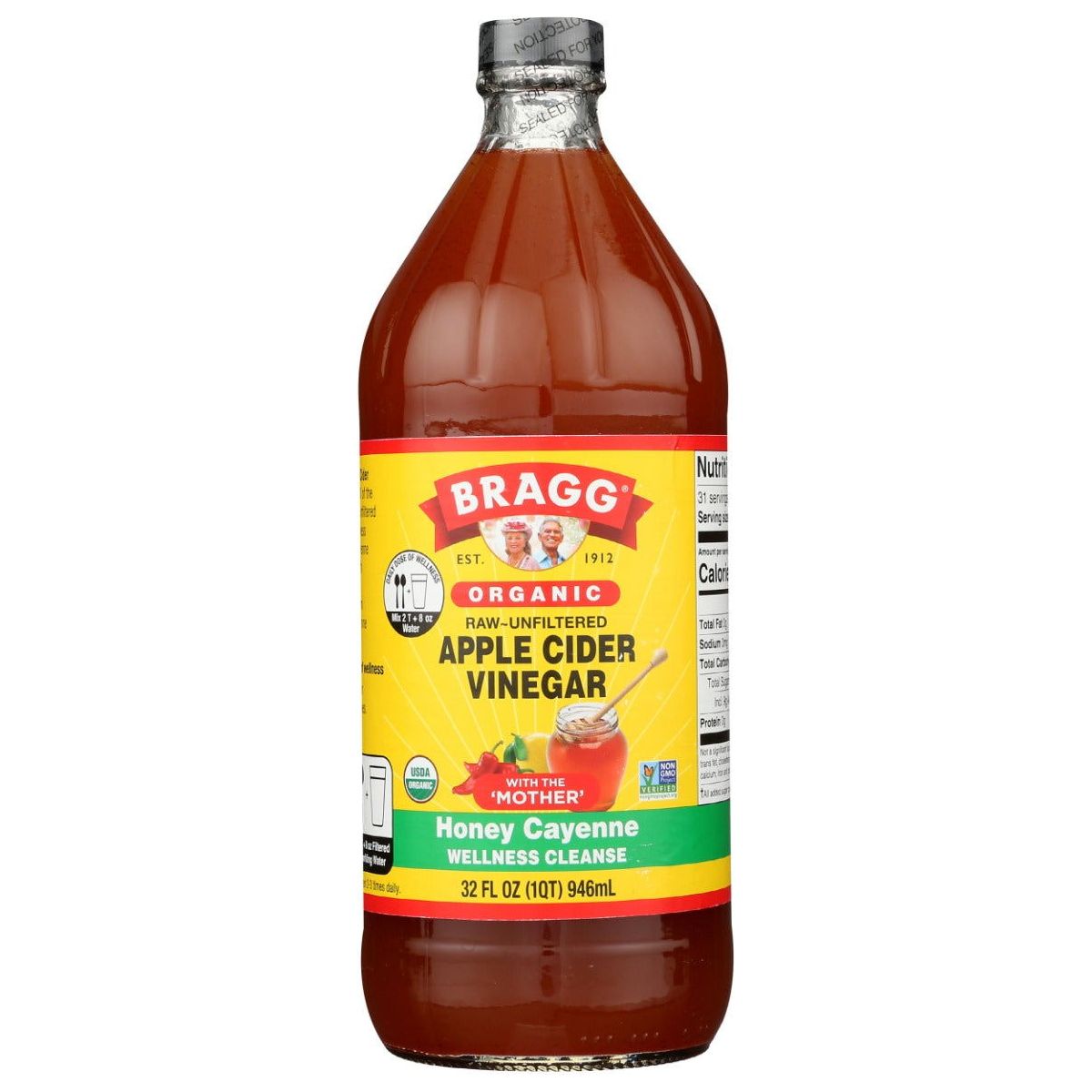 BRAGG: ACV Cleanse Honey Cayenne, 32 oz - Sunshine Co Op. - #tag1# - #tag2# - #tag3# - #tag4#