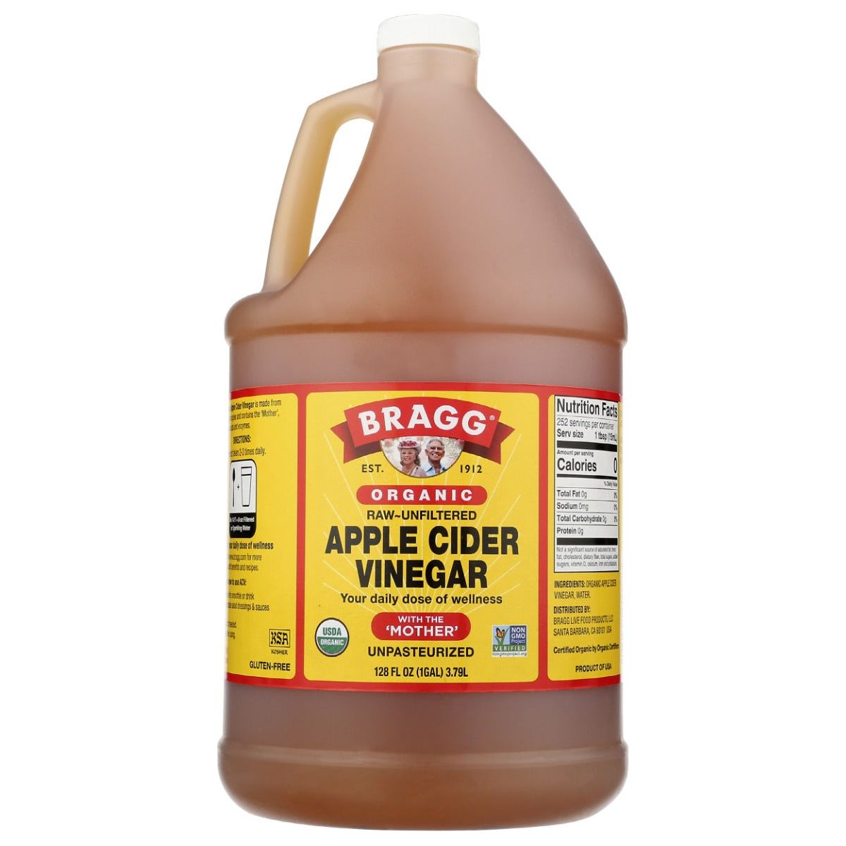 BRAGG: Organic Apple Cider Vinegar, 1 ga - #tag1# - #tag2#