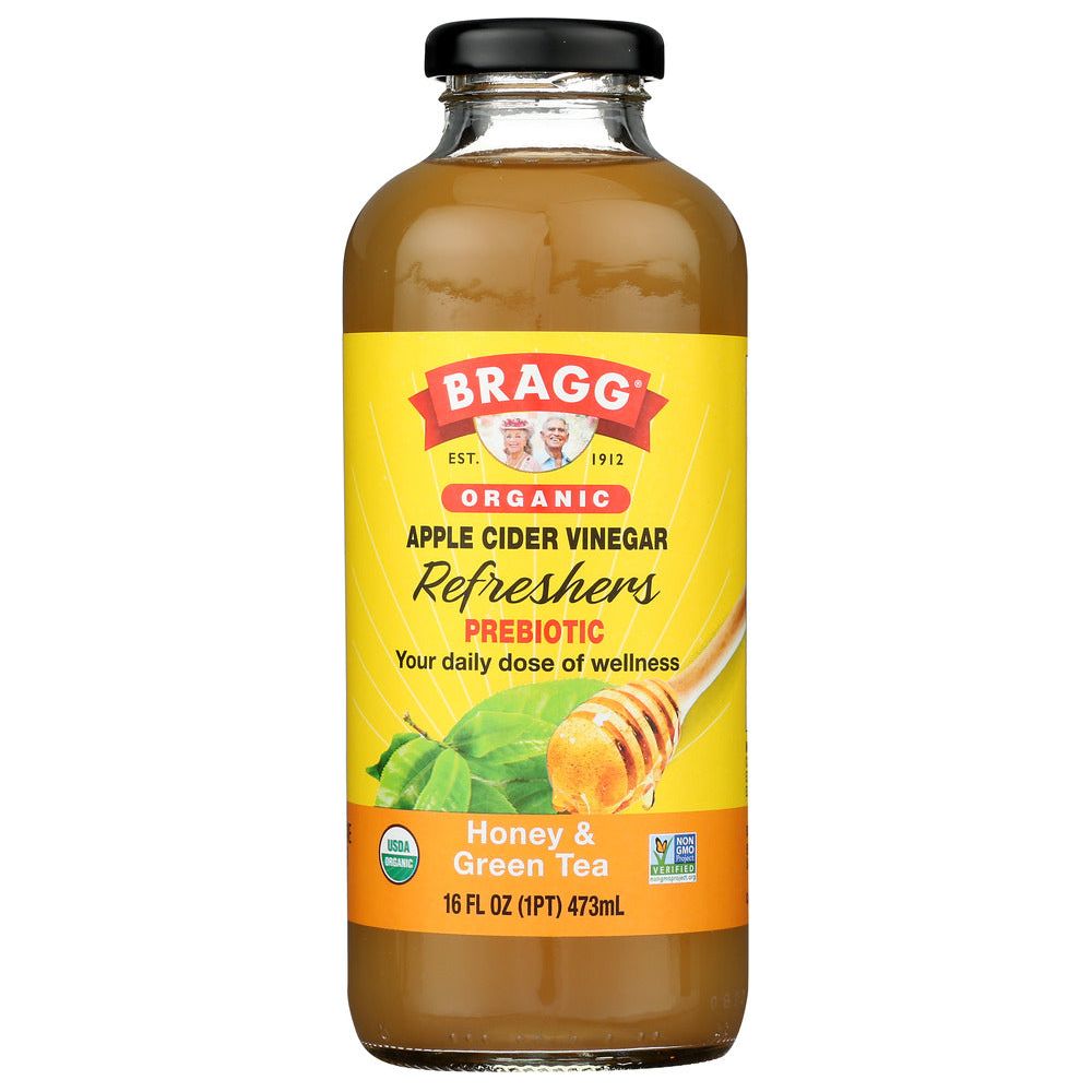 BRAGG: Organic Honey & Green Tea Apple Cider Vinegar Refreshers, 16 oz - #tag1# - #tag2#
