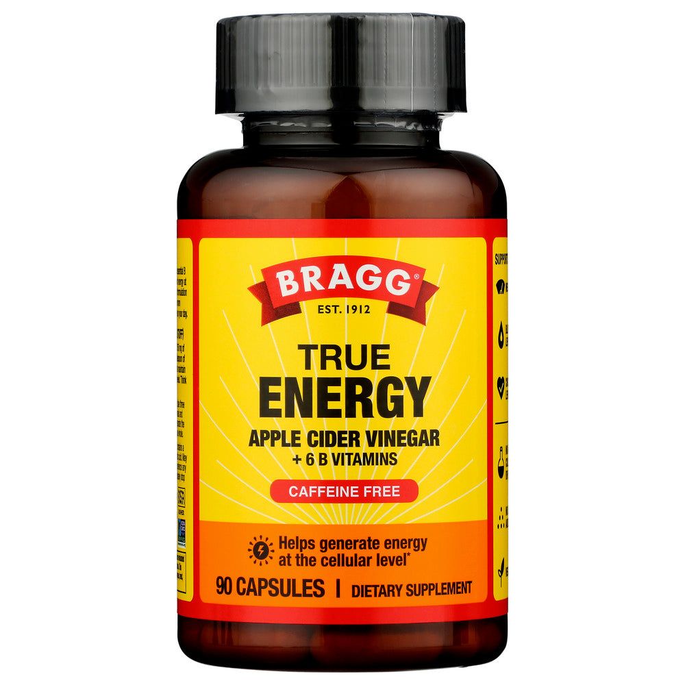 BRAGG: True Energy Apple Cider Vinegar Capsule, 90 cp - #tag1# - #tag2#