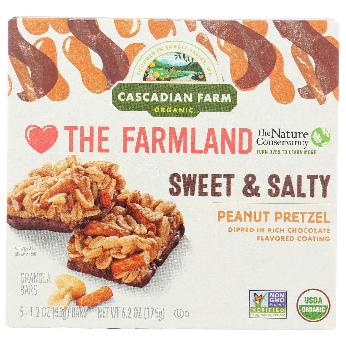 CASCADIAN FARM: Sweet and Salty Peanut Pretzel Chewy Granola Bar, 6.2 oz - Sunshine Co Op. - #tag1# - #tag2# - #tag3# - #tag4#