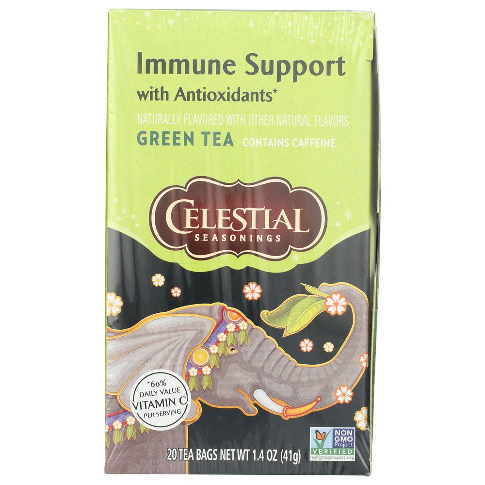 CELESTIAL SEASONINGS: Green Tea With White Tea Antioxidant Supplement 20 Tea Bags, 1.4 oz - #tag1# - #tag2#
