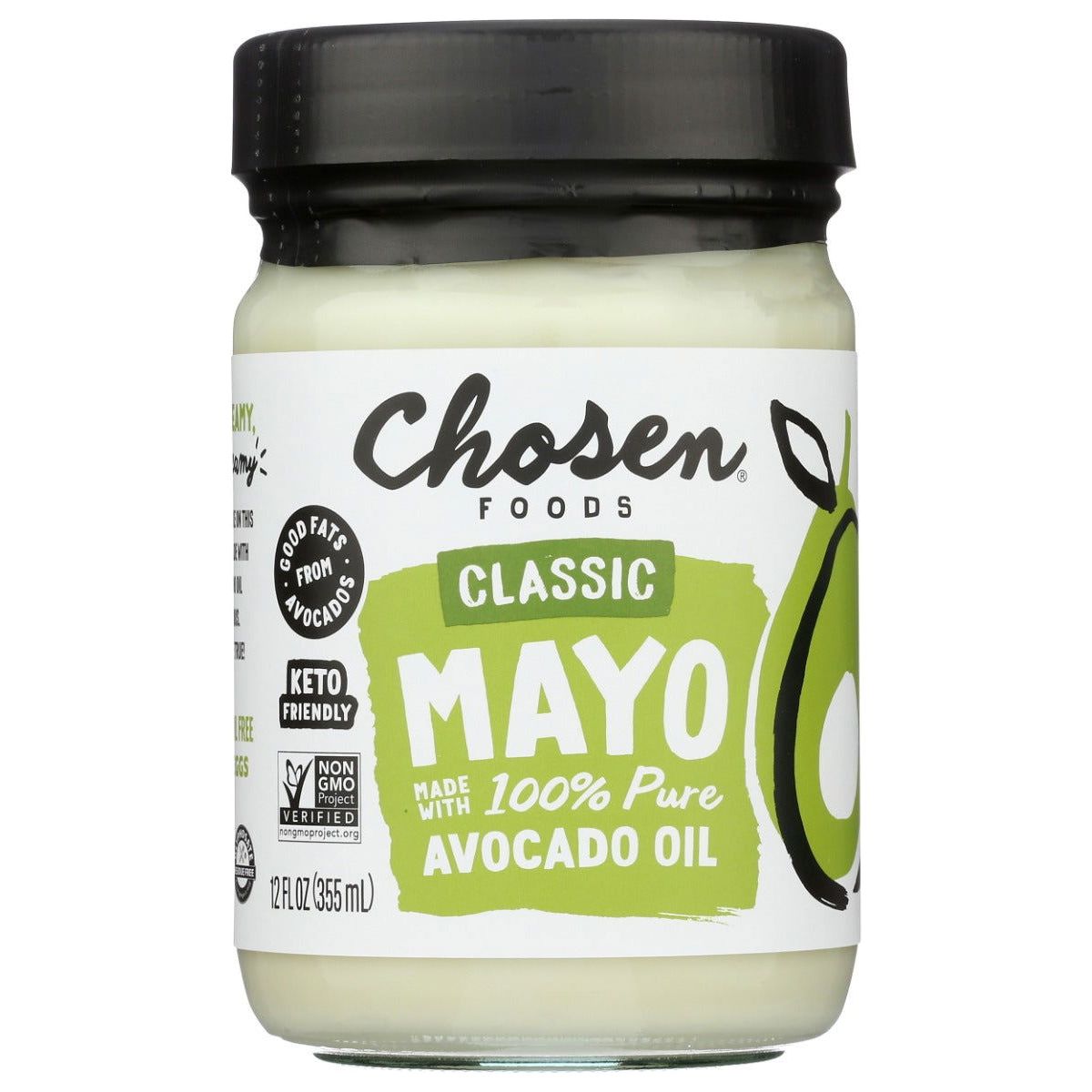 CHOSEN FOODS: 100% Pure Avocado Oil Mayo, 12 oz - Sunshine Co Op. - #tag1# - #tag2# - #tag3# - #tag4#