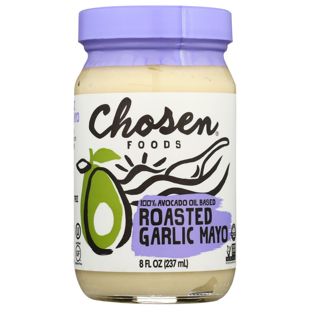 CHOSEN FOODS: Roasted Garlic Avocado Oil Mayo, 8 oz - #tag1# - #tag2#