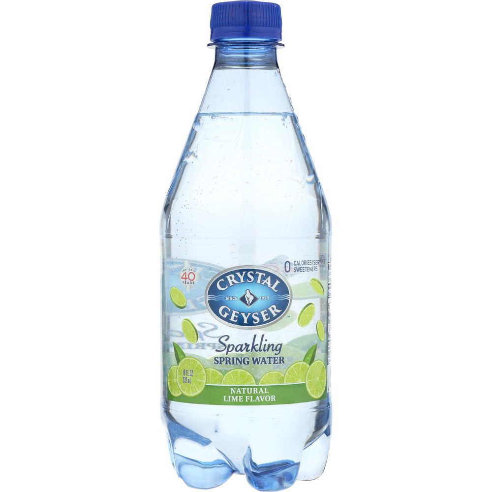 CRYSTAL GEYSER: Sparkling Lime Mineral Water 4pk, 72 fo - #tag1# - #tag2#
