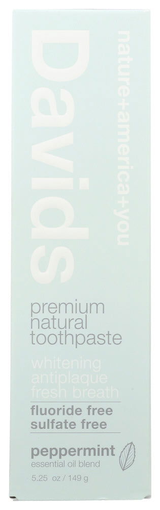 DAVIDS: Natural Peppermint Toothpaste, 5.25 oz - #tag1# - #tag2#