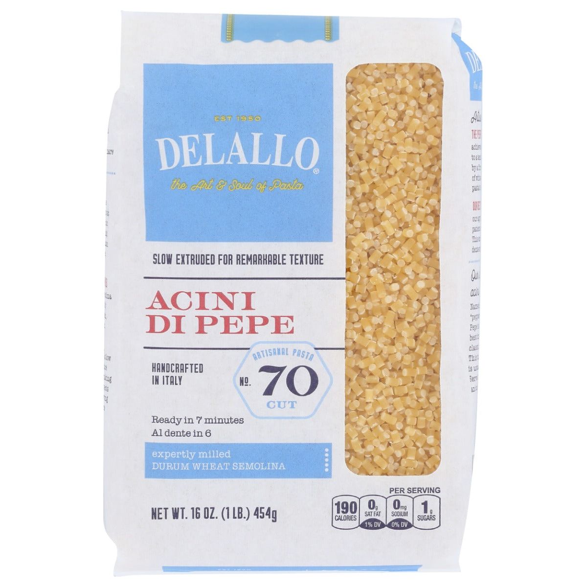 DELALLO: Acini Di Pepe Pasta, 16 oz - #tag1# - #tag2#