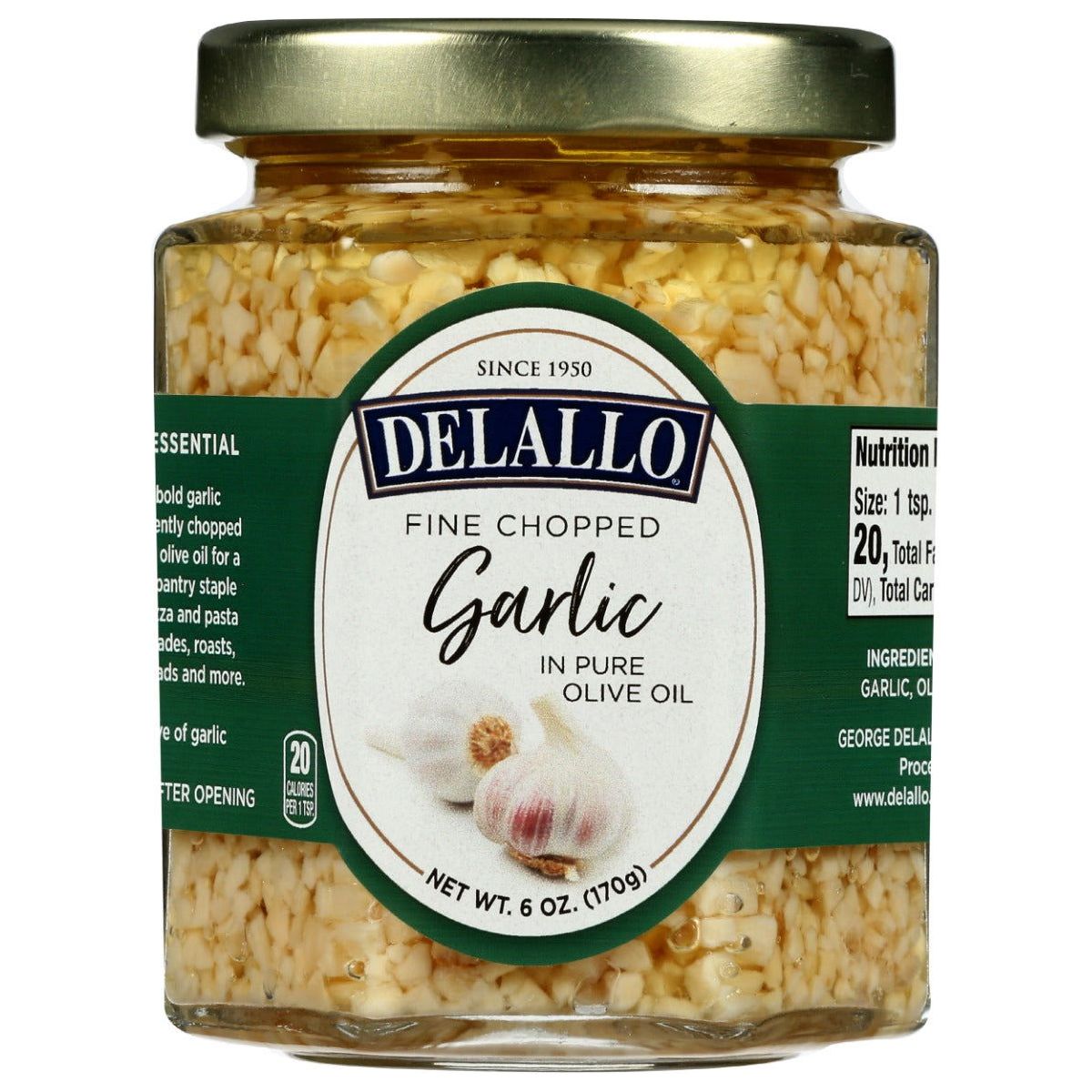 DELALLO: Fine Chopped Garlic in Olive Oil, 6 oz - Sunshine Co Op. - #tag1# - #tag2# - #tag3# - #tag4#