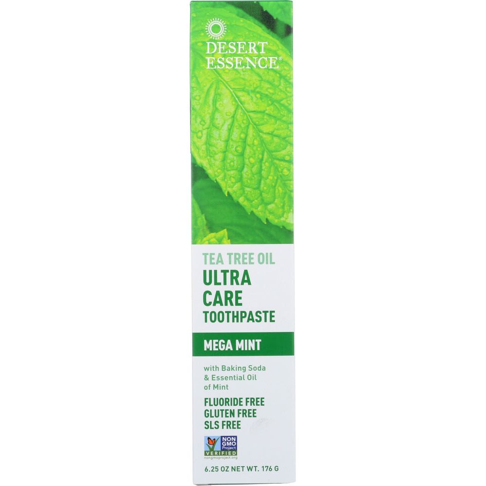DESERT ESSENCE: Ultra Care Toothpaste Tea Tree Oil Mega Mint, 6.25 oz - #tag1# - #tag2#