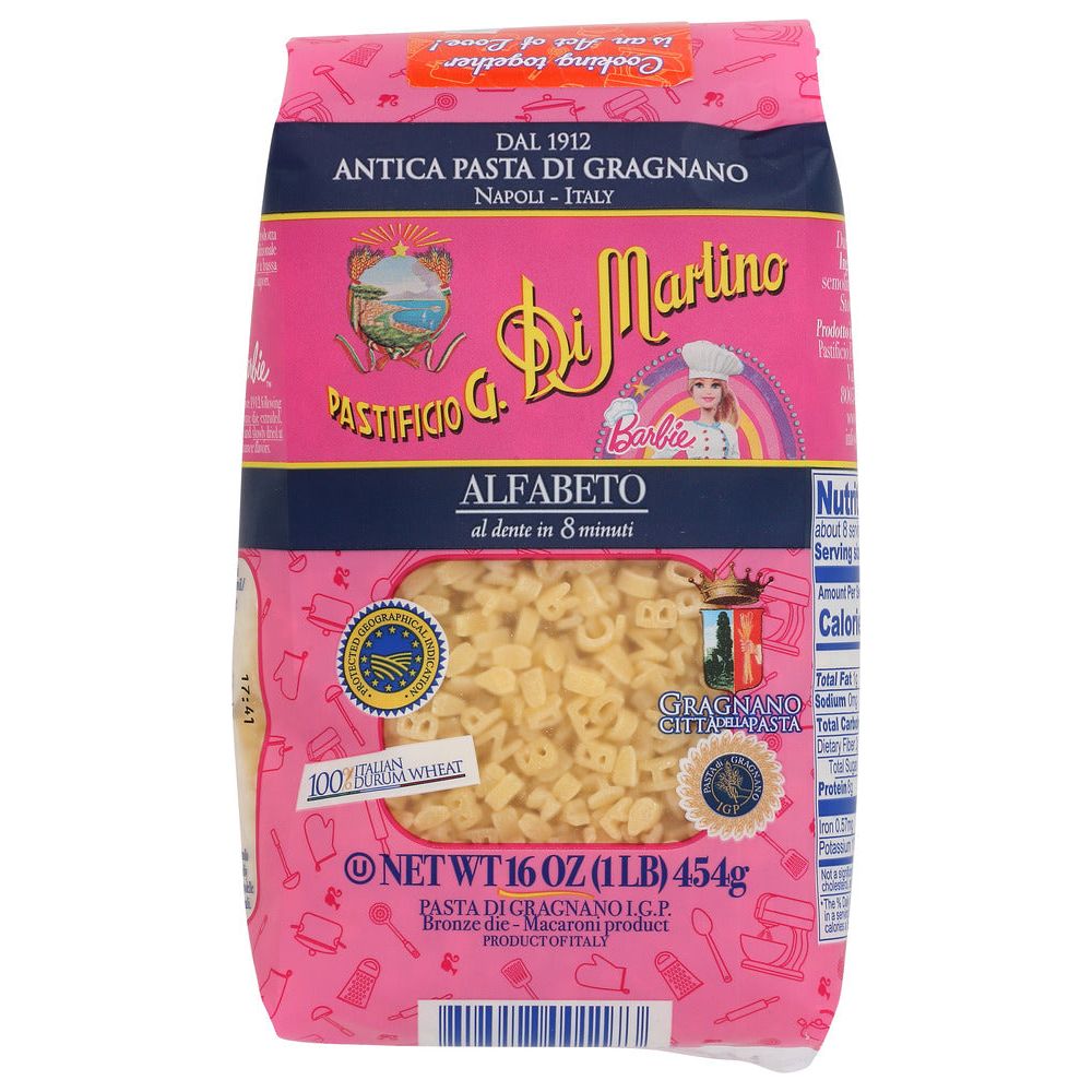 DI MARTINO: Pasta Alfabeto Dm Barbie, 1 LB - #tag1# - #tag2#