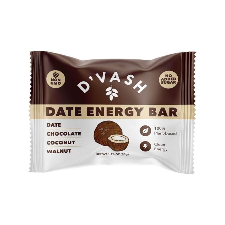 DVASH ORGANICS: Chocolate Coconut Walnut Date Energy Bar, 1.76 oz - #tag1# - #tag2#