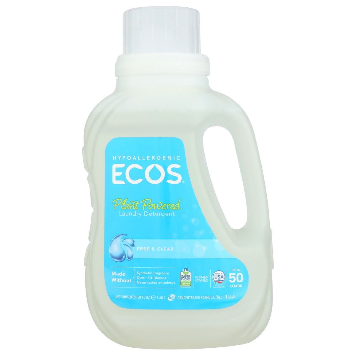 EARTH FRIENDLY: Free and Clear Laundry Detergent, 50 oz - Sunshine Co Op. - #tag1# - #tag2# - #tag3# - #tag4#