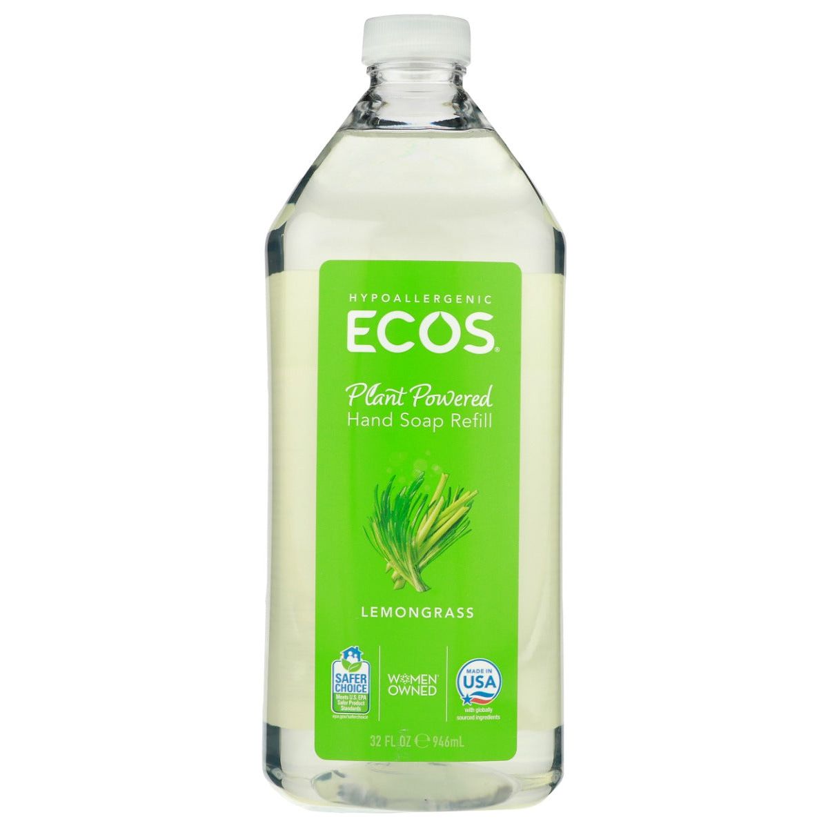 EARTH FRIENDLY: Hypoallergenic Hand Soap - Lemongrass, 32 oz - #tag1# - #tag2#