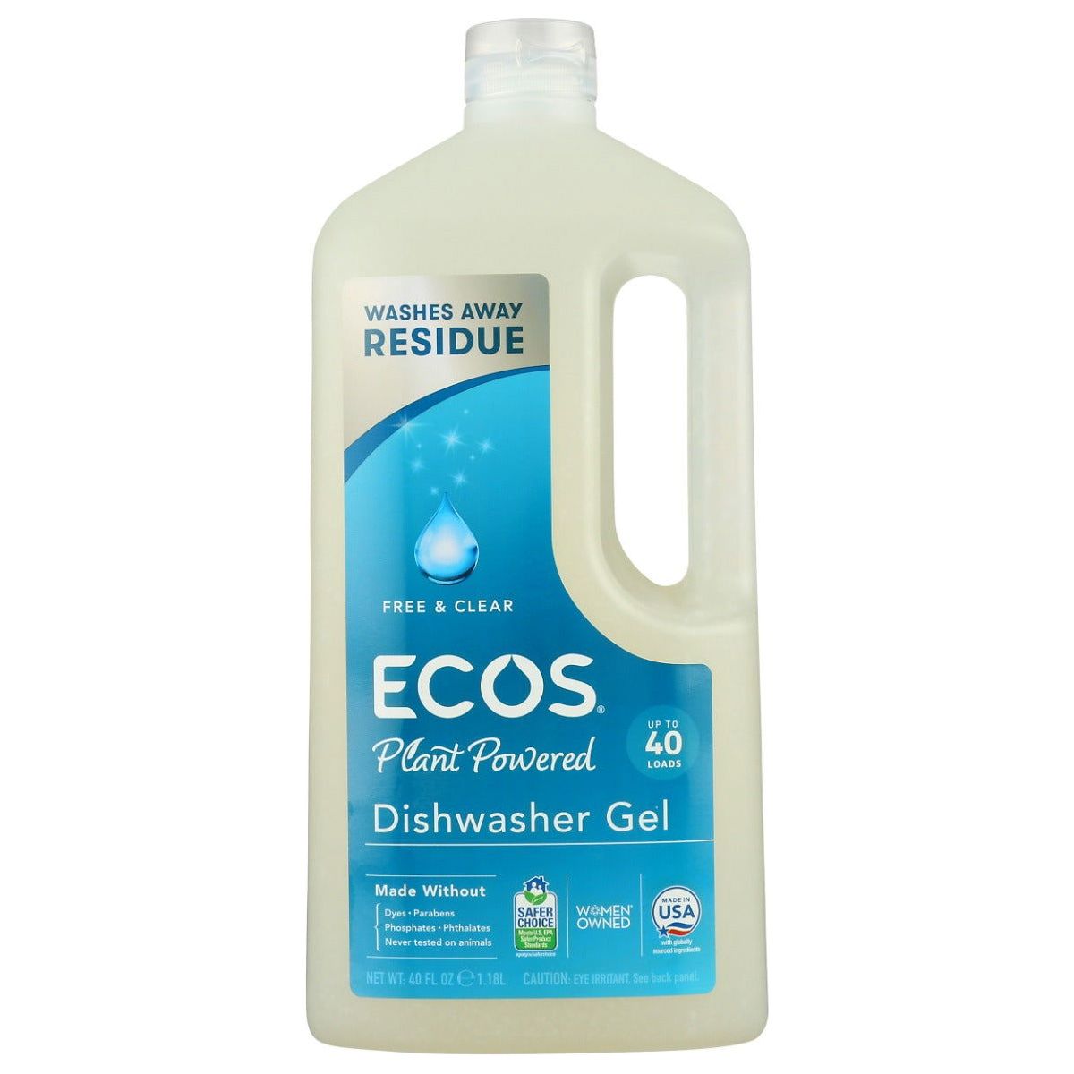 EARTH FRIENDLY: Wave Dishwasher Gel Free and Clear, 40 oz - Sunshine Co Op. - #tag1# - #tag2# - #tag3# - #tag4#