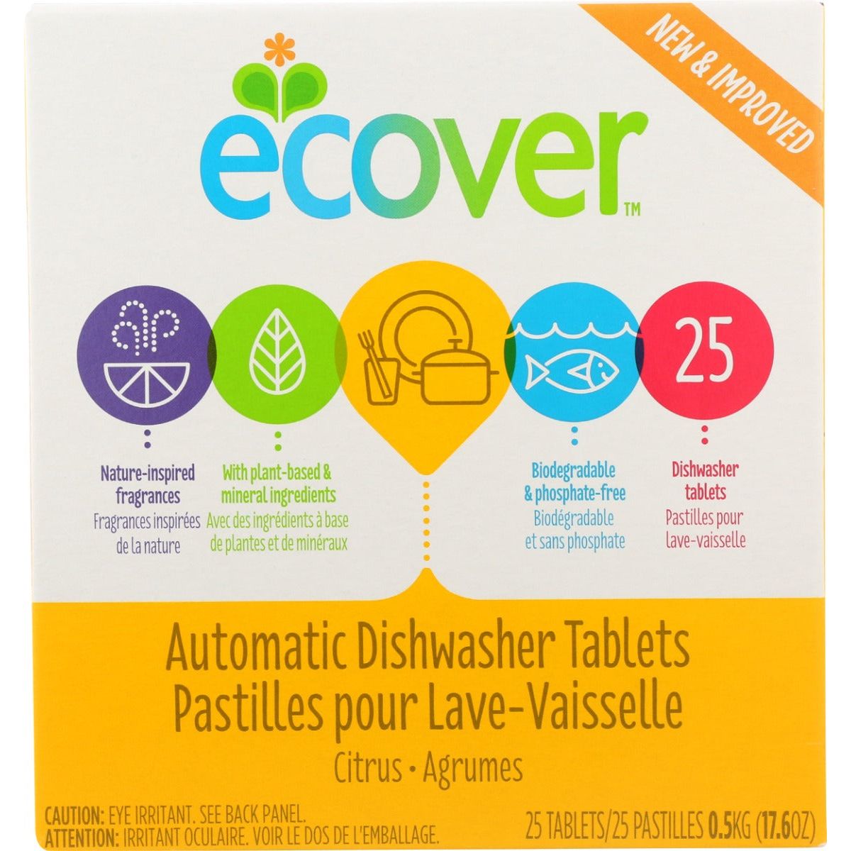ECOVER: Dishwasher Tablets Citrus 25Ct, 17.6 oz - #tag1# - #tag2#