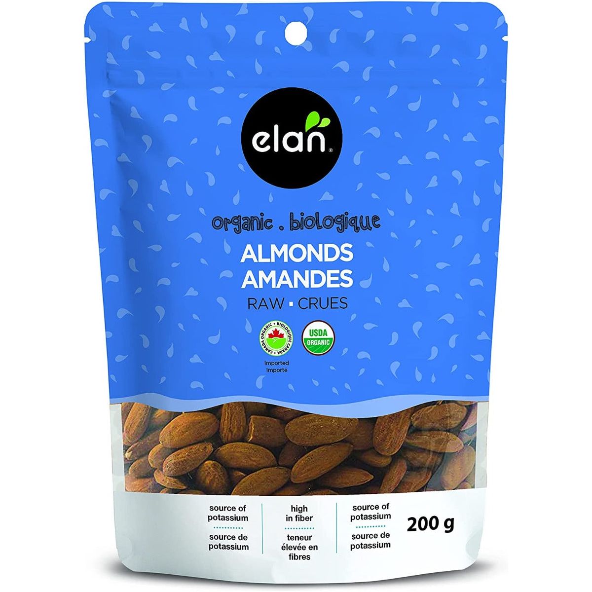 ELAN: Organic Raw Almonds, 7.1 oz - #tag1# - #tag2#