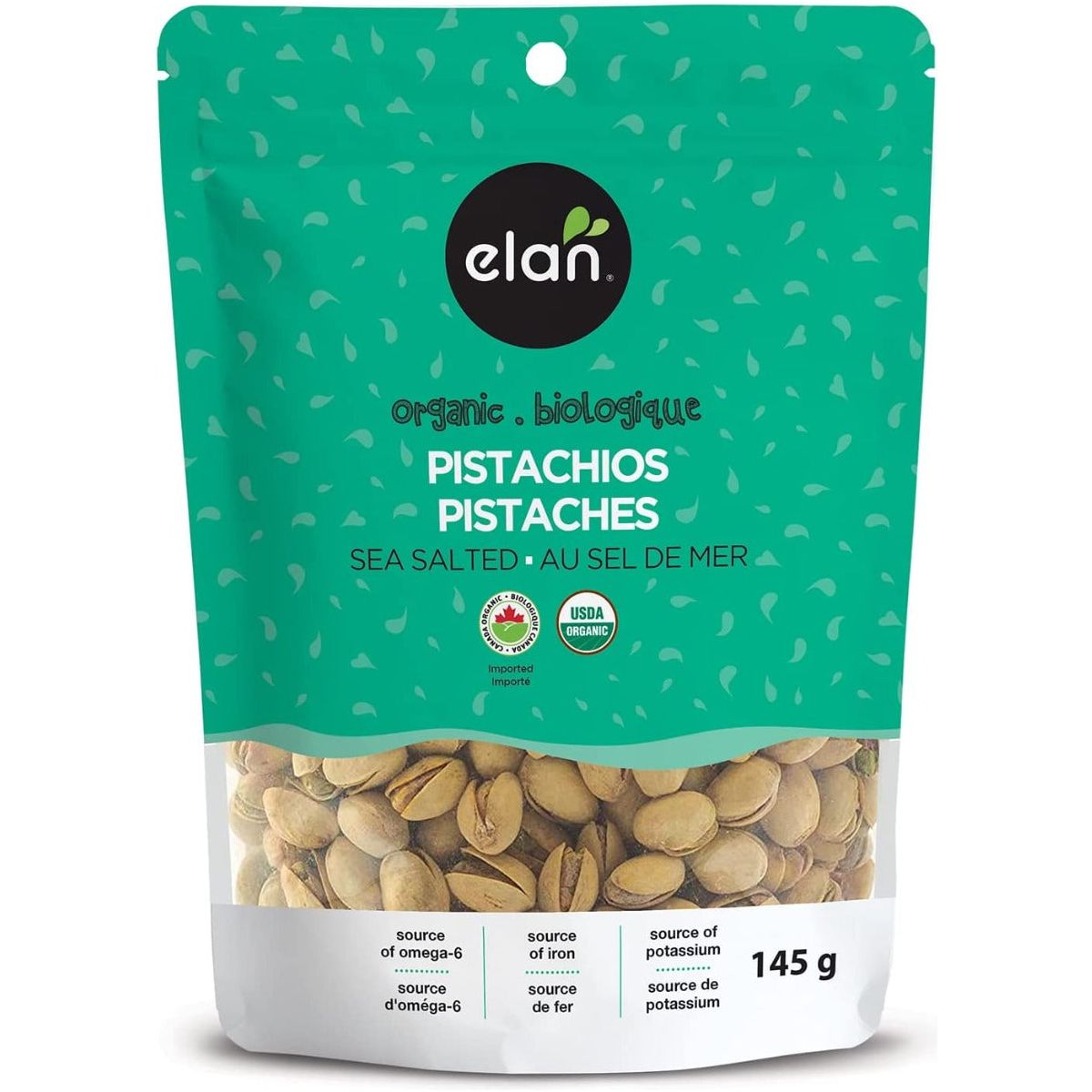 ELAN: Organic Sea Salted Pistachios, 5.1 oz - #tag1# - #tag2#
