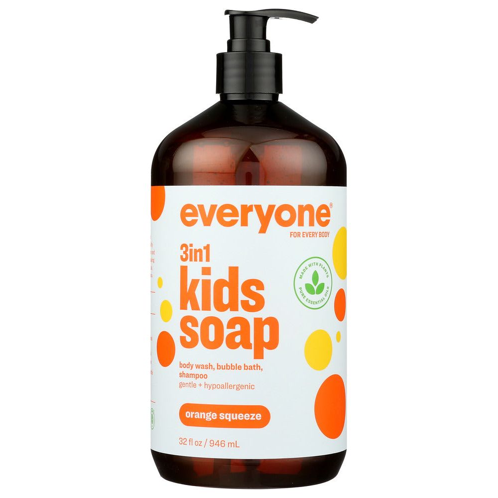 EO PRODUCTS: Everyone for Kids 3-in-1 Orange Squeeze Soap, 32 oz - #tag1# - #tag2#