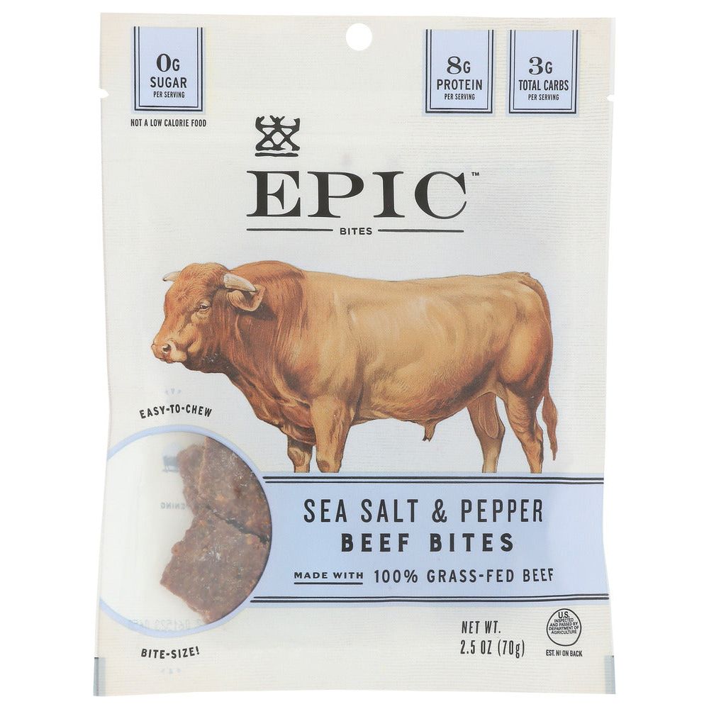 EPIC: Beef Sea Salt And Pepper Bites, 2.5 oz - #tag1# - #tag2#