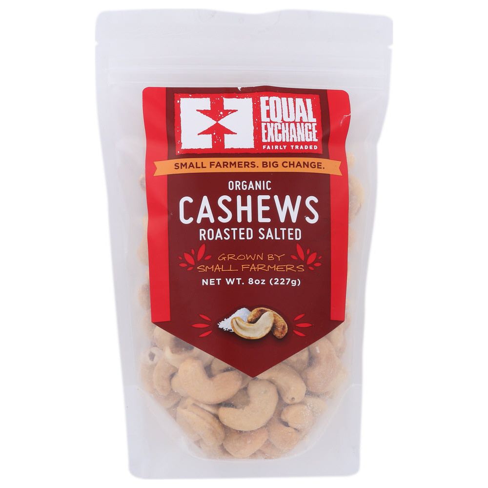 EQUAL EXCHANGE: Organic Roasted Salted Cashews, 8 OZ - #tag1# - #tag2#
